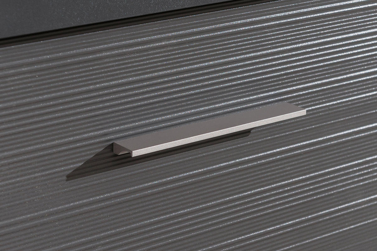GARDEROBE 3-teilig  in 193,5/206,6/41,6 cm  - Graphitfarben/Weiß, Design, Holzwerkstoff (193,5/206,6/41,6cm) - Xora