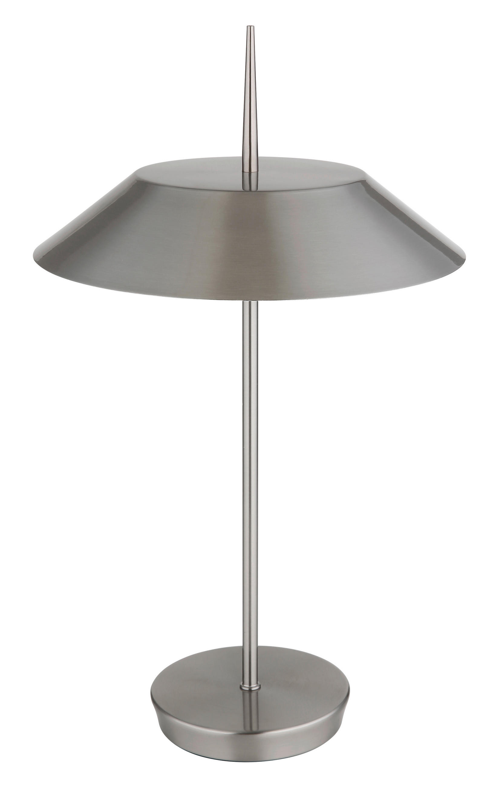 TISCHLEUCHTE - Nickelfarben, Basics, Metall (30/52cm) - Globo