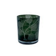 TEELICHTGLAS - Weiß/Grün, Natur, Glas (10/12,5cm) - Ambia Home