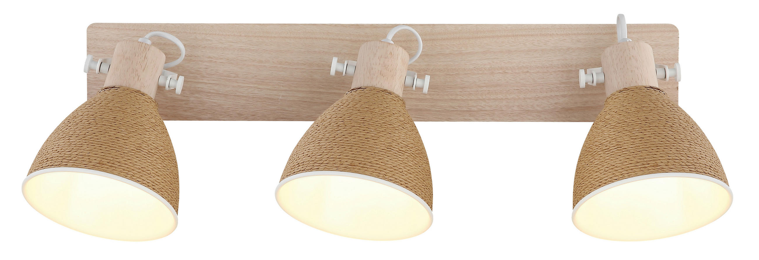STRAHLER Lyndon 63/17,5/19 cm  - Braun/Weiß, Natur, Holz/Papier (63/17,5/19cm) - Globo