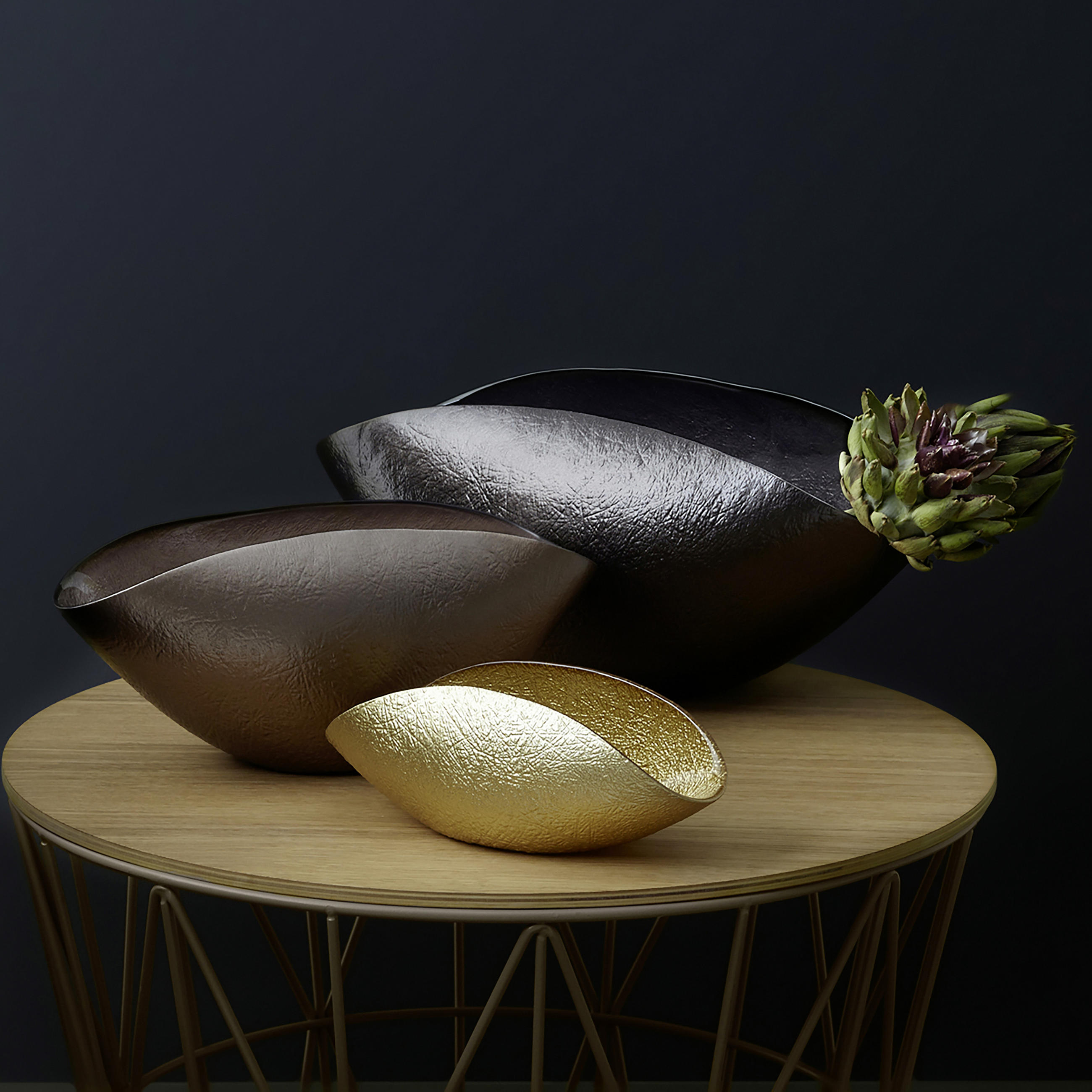 DEKOSCHALE - Braun, Design, Glas (38,00/16,00/20,00cm) - Leonardo