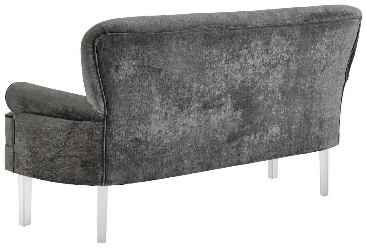 SITZBANK in Holz, Textil Grau  - Weiss/Grau, Lifestyle, Holz/Textil (180/91/75cm) - Valdera
