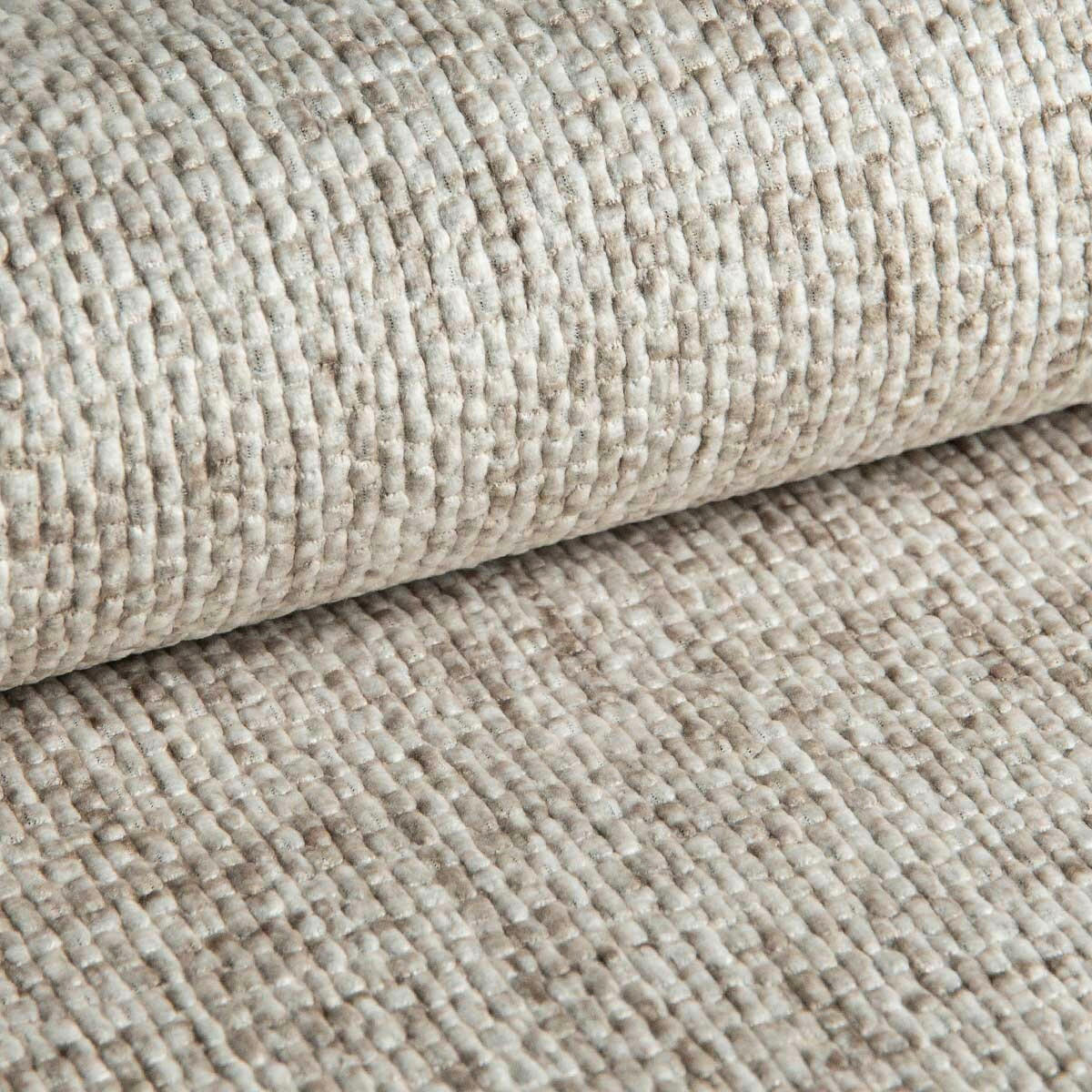 ECKSOFA Beige Struktur, Plüsch  - Beige/Schwarz, Design, Textil/Metall (201/274cm) - MID.YOU