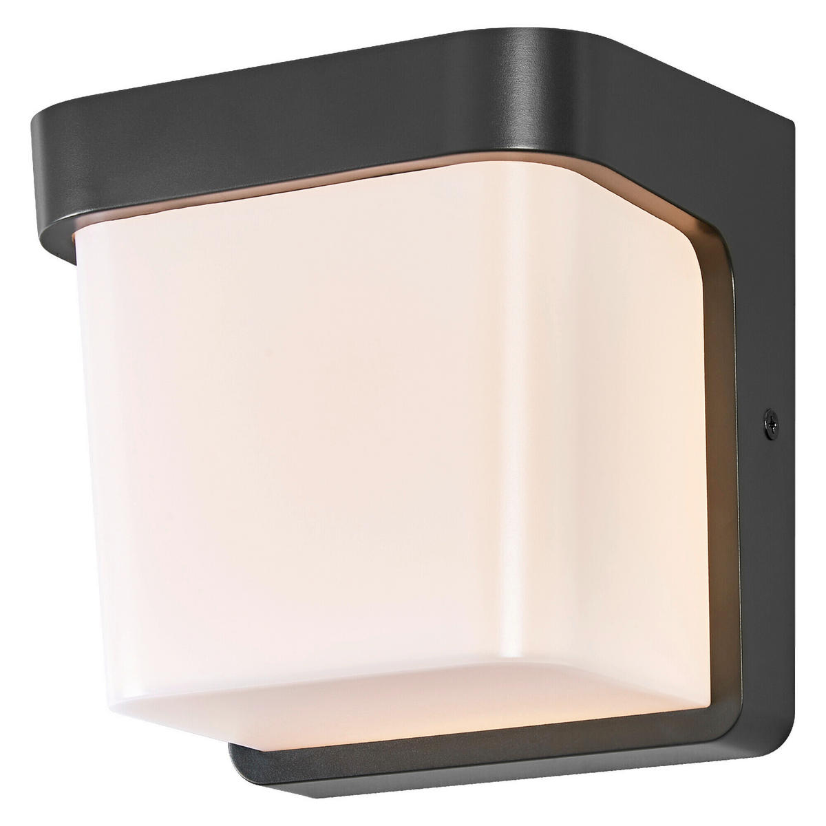 LED-AUßENLEUCHTE 17/14/17 cm   - Dunkelgrau, Basics, Kunststoff (17/14/17cm) - Osram