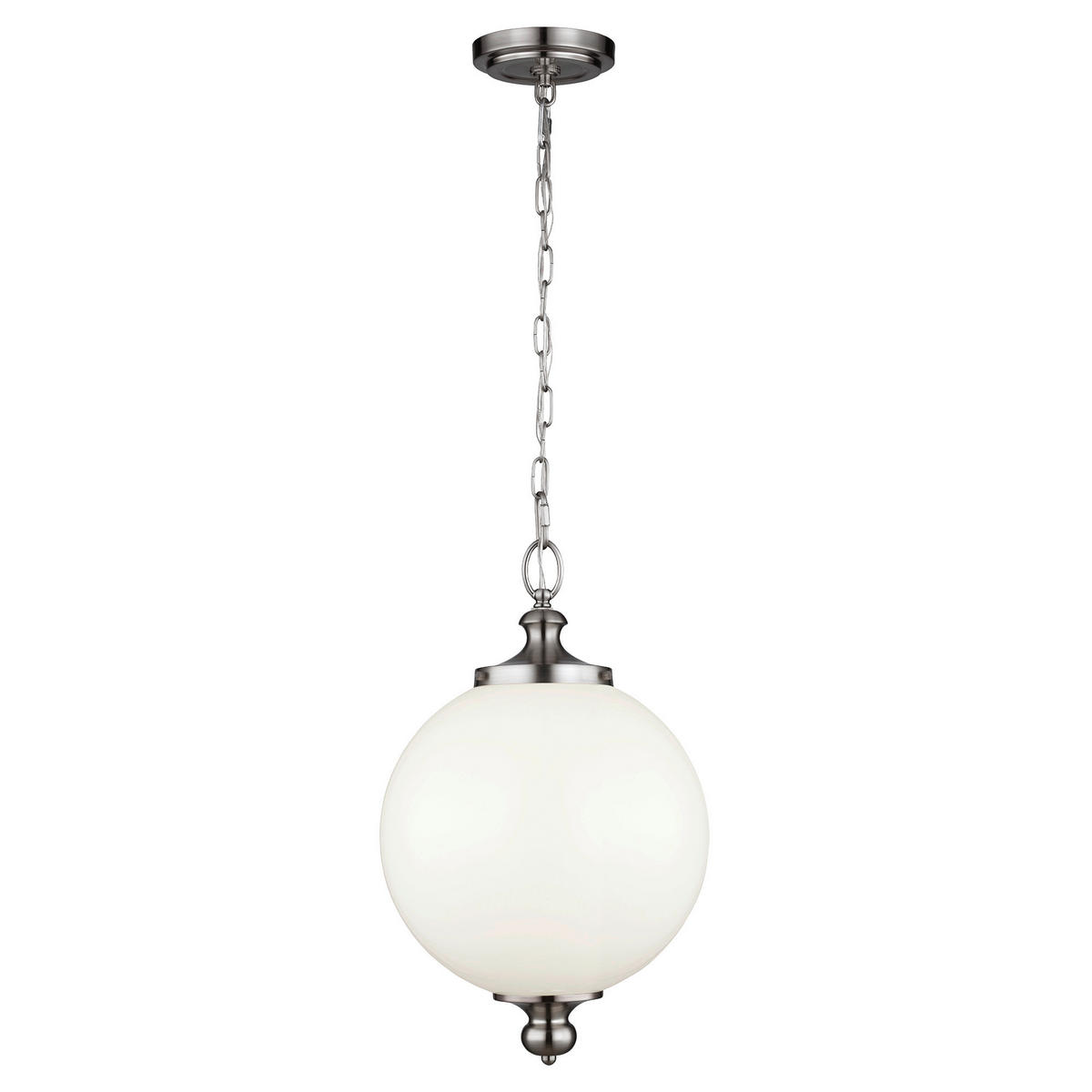 HÄNGELEUCHTE Elstead Parkman 30.5 /64.5  cm   - Edelstahlfarben, KONVENTIONELL, Glas/Metall (30.5 /64.5 cm) - Elstead Lighting