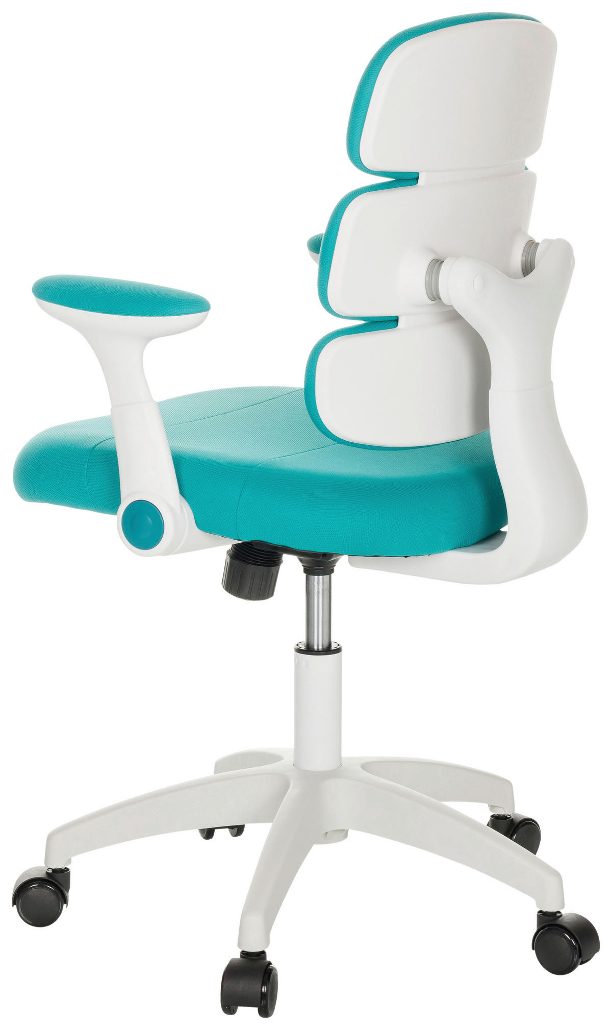 MLADINSKI VRTLJIVI STOL tekstil modra  - modra/bela, Basics, umetna masa/tekstil (62/86-97/62cm) - MID.YOU
