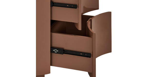 NACHTSCHRANK 52/50,5/44 cm  - Braun, Design, Holzwerkstoff (52/50,5/44cm) - Novel