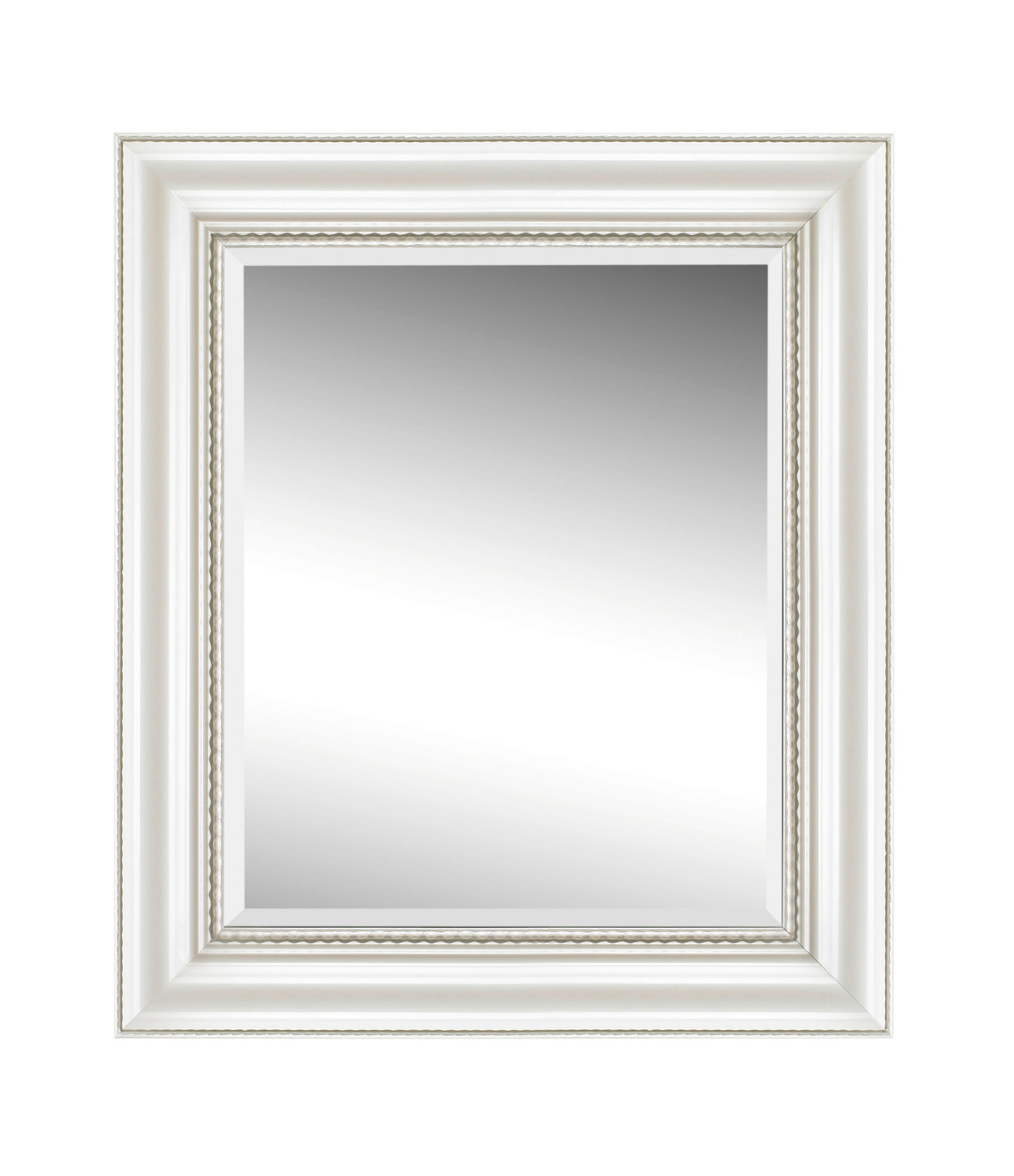 OGLEDALO ZIDNO  69,4/79,4/4,8 cm     - bijela, Lifestyle, staklo/drvo (69,4/79,4/4,8cm) - Landscape