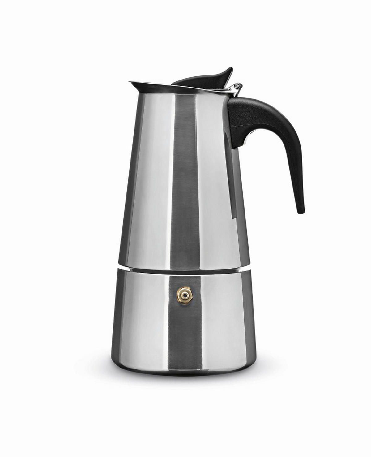 ESPRESSOKOCHER  - Edelstahlfarben/Schwarz, Basics, Kunststoff/Metall (800ml)