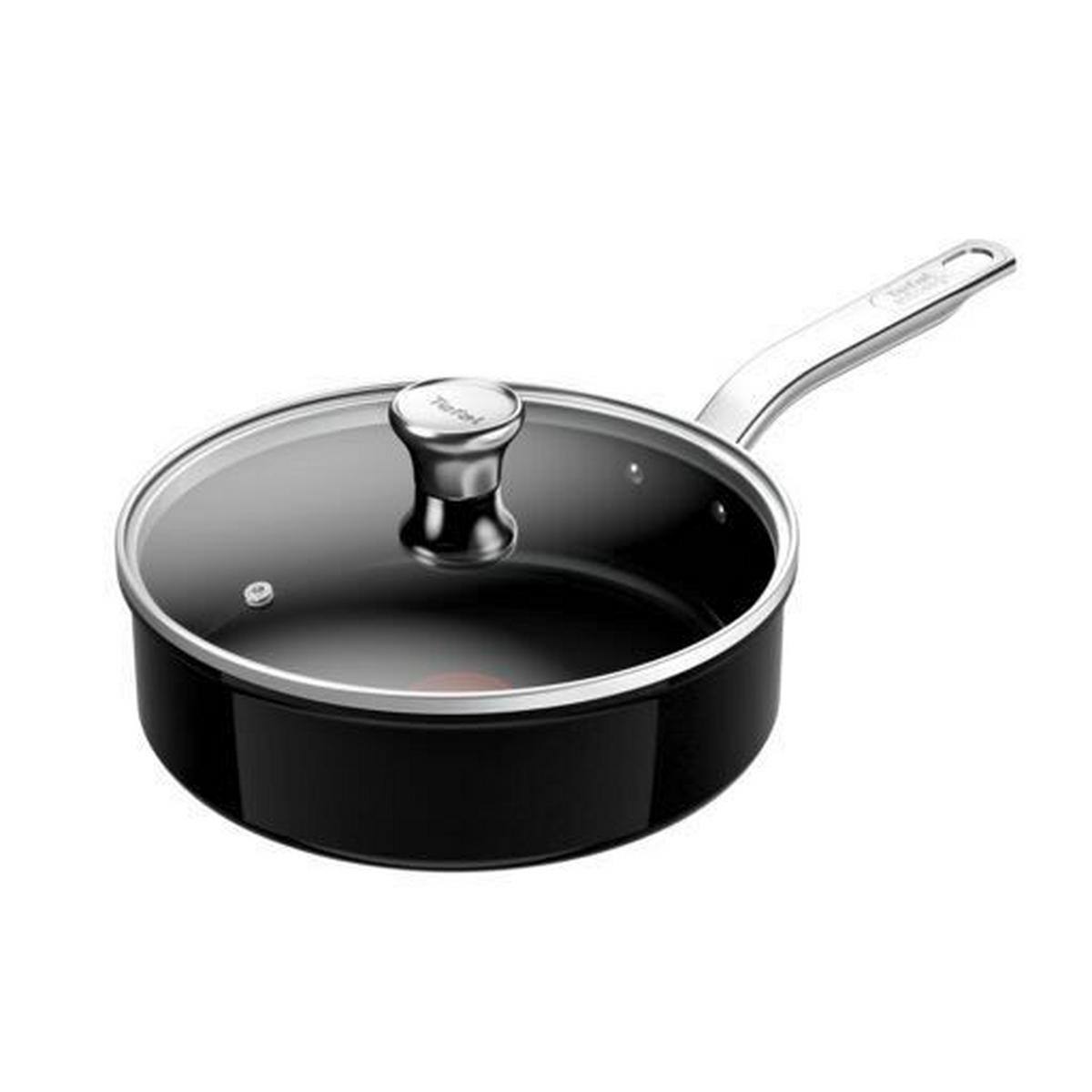 PONEV 24 cm keramična prevleka  - črna, Basics, kovina (24cm) - Tefal