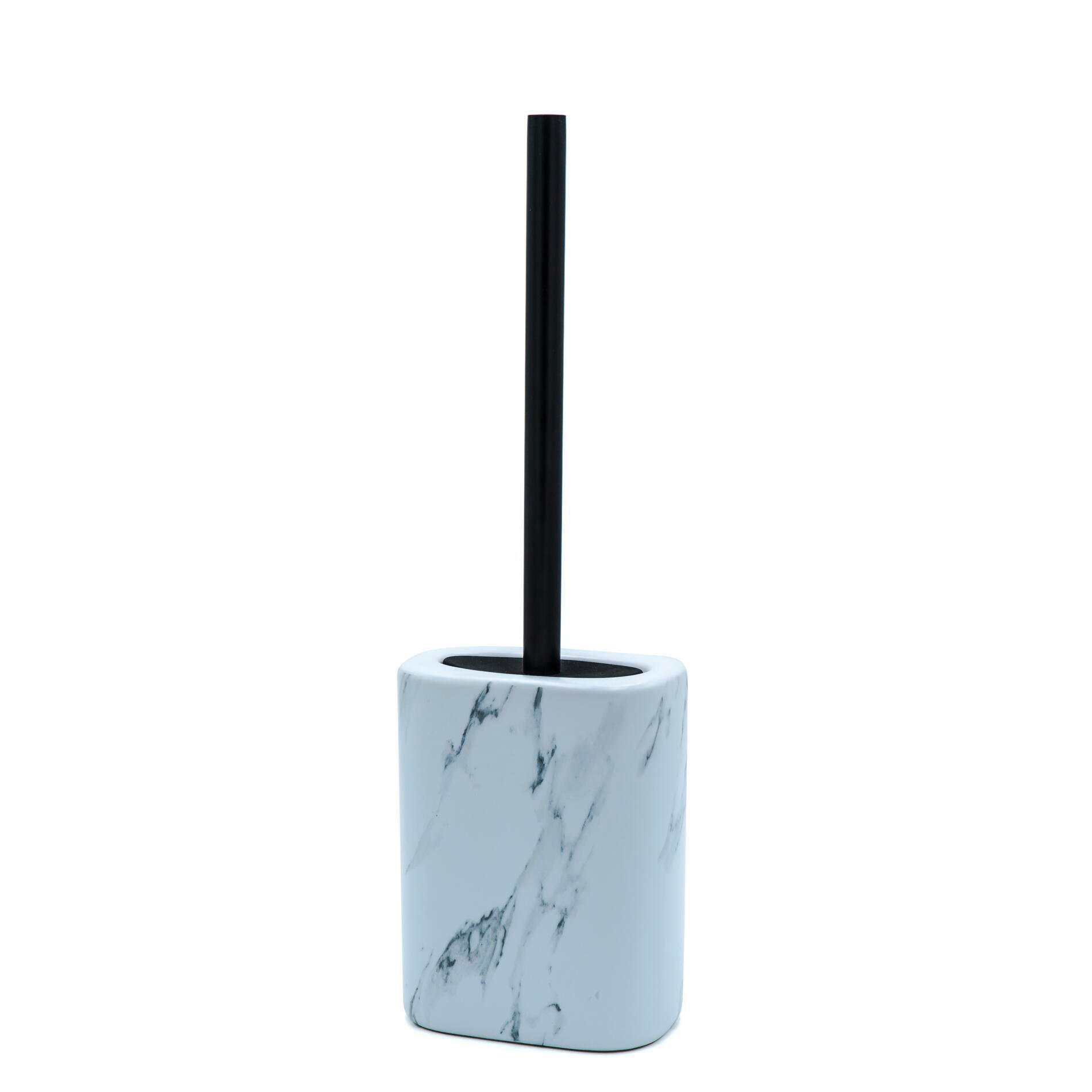 WC-BÜRSTE in Metall  Kunststoff   - Schwarz, Basics, Kunststoff/Metall (12,4/38,5/8cm) - Sadena