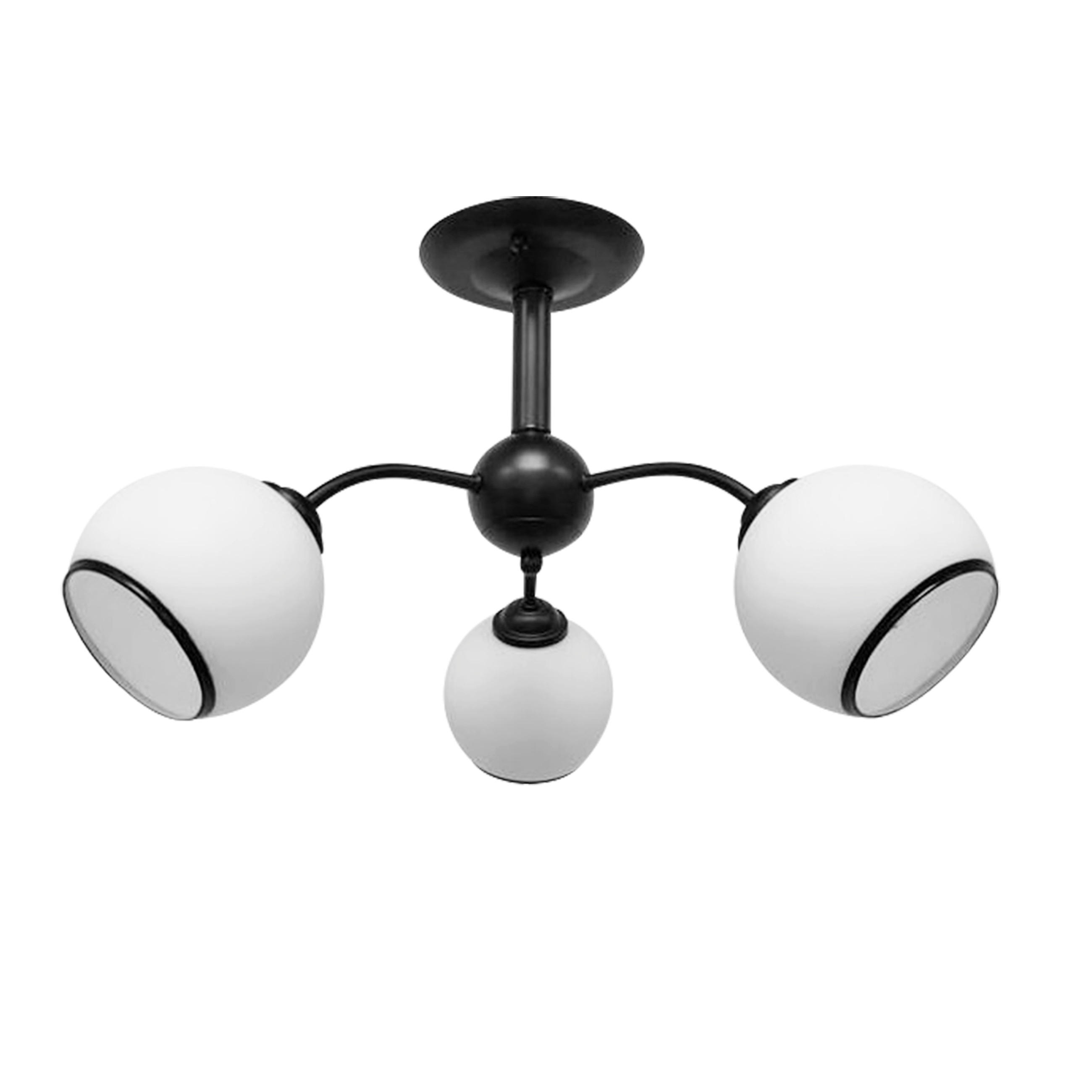 XXXLutz Deckenleuchte Marinen Weiß, Schwarz 30 cm