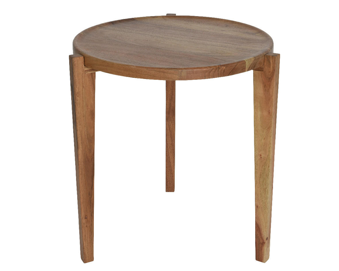 BEISTELLTISCH Akazie Braun  - Braun, Basics, Holz (47,50/47,50/50,00cm)