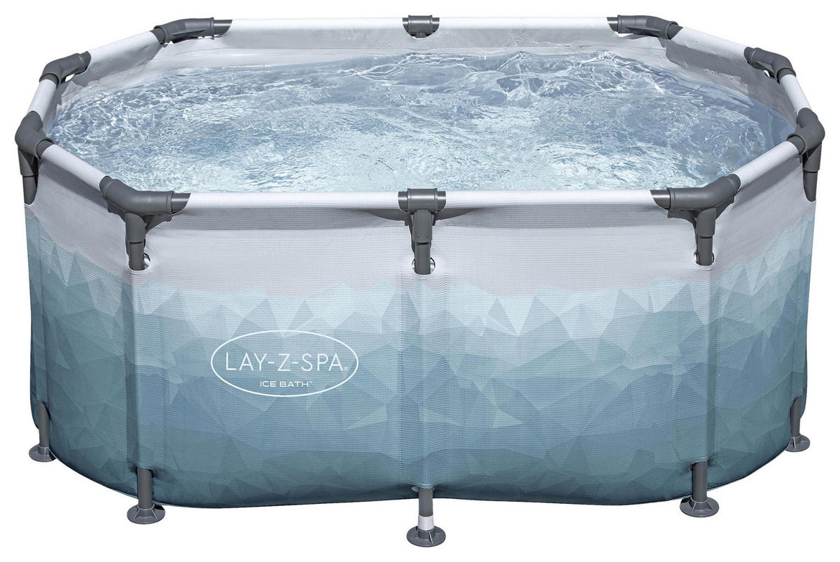 BADEFASS  - Hellblau, KONVENTIONELL, Kunststoff/Metall (150/90/65cm) - Bestway