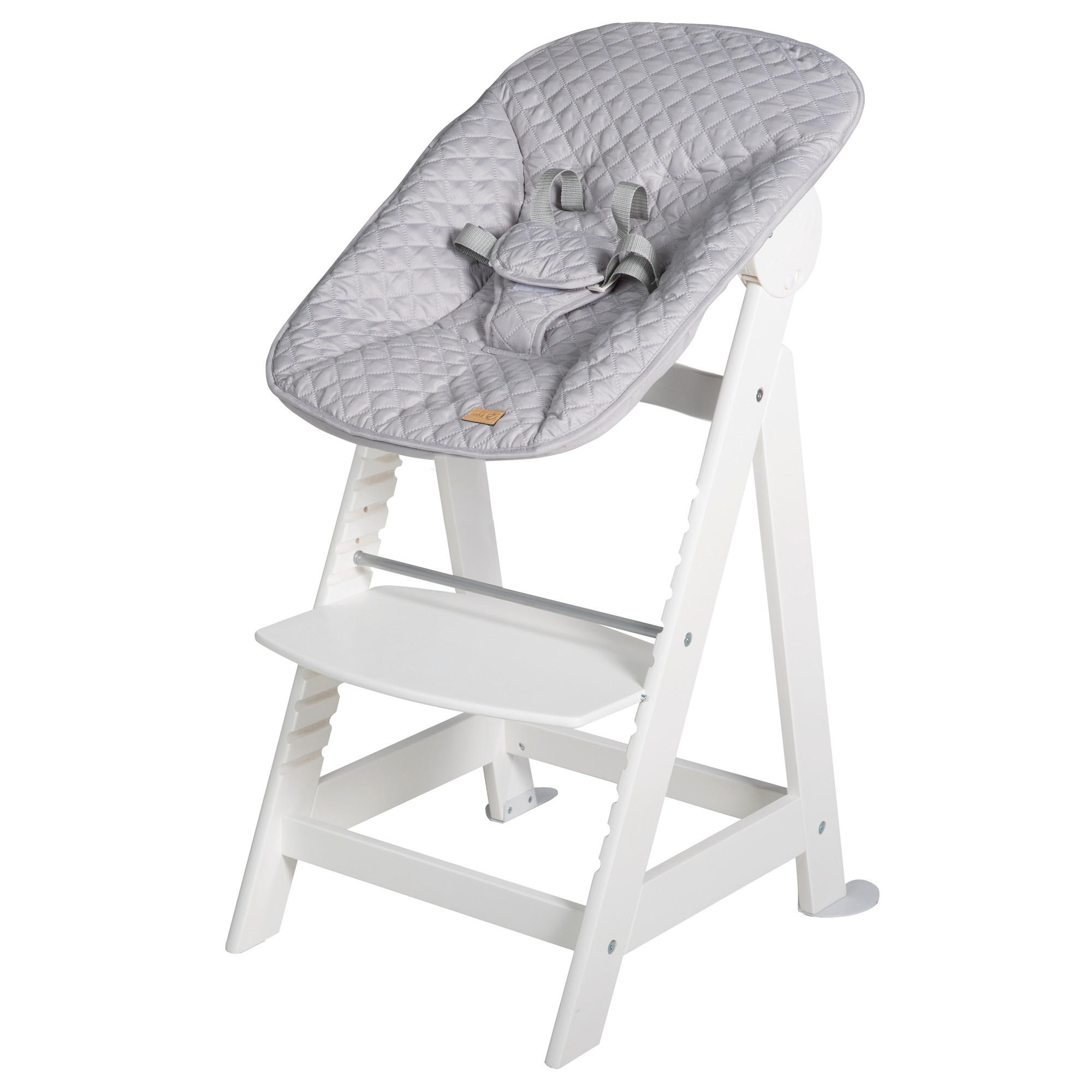 HOCHSTUHL roba Style BornUp Grau, Silberfarben, Weiß Grau/Weiß  - Silberfarben/Weiß, Basics, Holzwerkstoff/Textil (52/94/66,5cm) - Roba