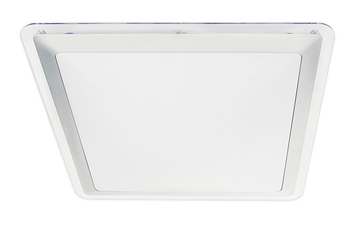 LED-DECKENLEUCHTE 33,5 cm  - Silberfarben, Basics, Kunststoff/Metall (33,5cm) - Näve