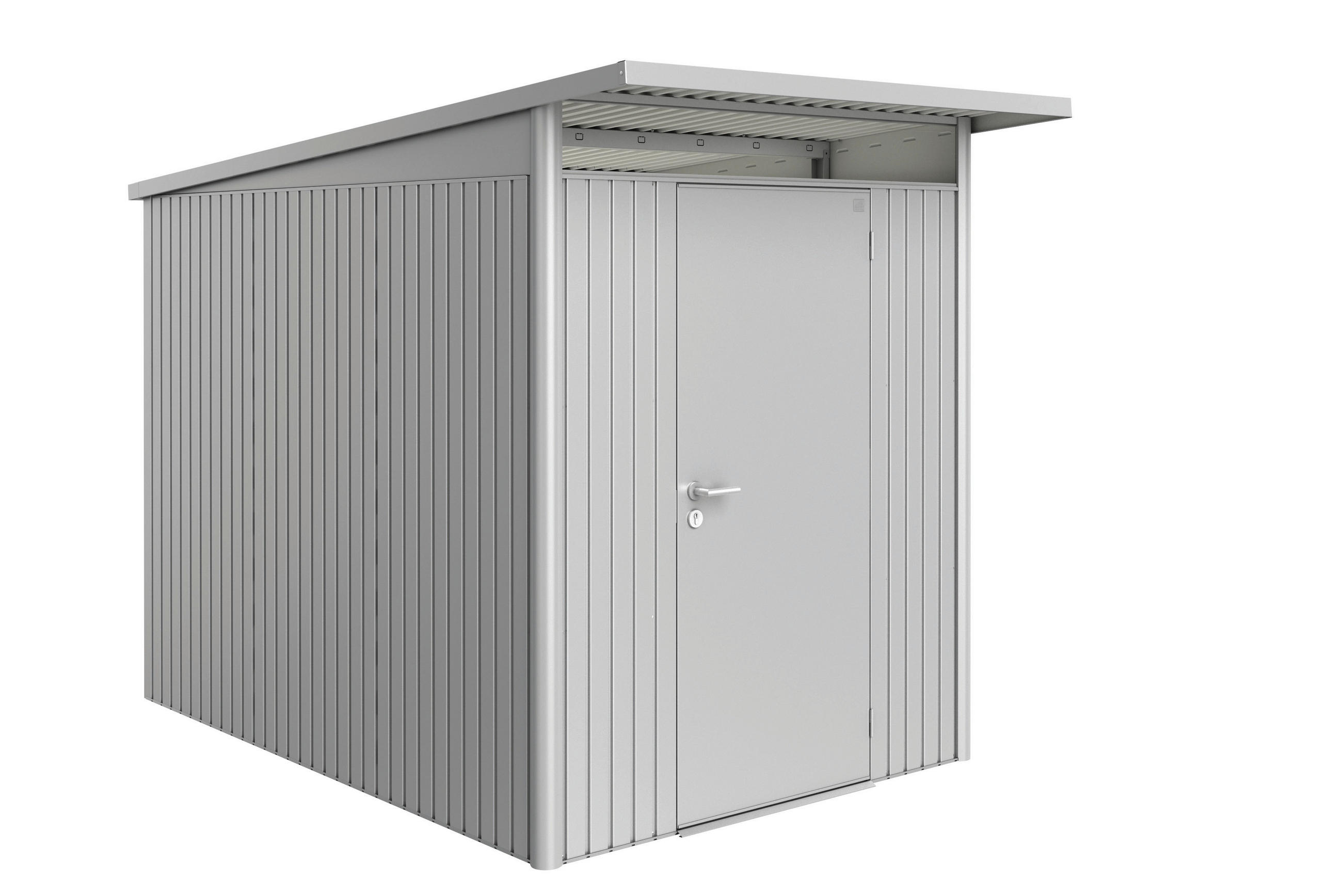 GERÄTEHAUS 180/218/300 cm  - Silberfarben, Design, Metall (180/218/300cm) - Biohort