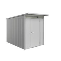 GERÄTEHAUS 180/218/300 cm  - Silberfarben, Design, Metall (180/218/300cm) - Biohort