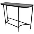 KONSOLENTISCH Schwarz  - Schwarz, Design, Glas/Metall (110/35/80cm) - Xora
