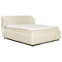 KONTINENTALSÄNG 160/200 cm  i beige  - beige/svart, Klassisk, metall/trä (160/200cm) - Niels Andersson
