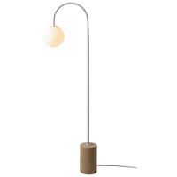 STOJACÍ LAMPA, 42/163 cm  - bílá, Design, kov/kámen (42/163cm) - It's about Romi