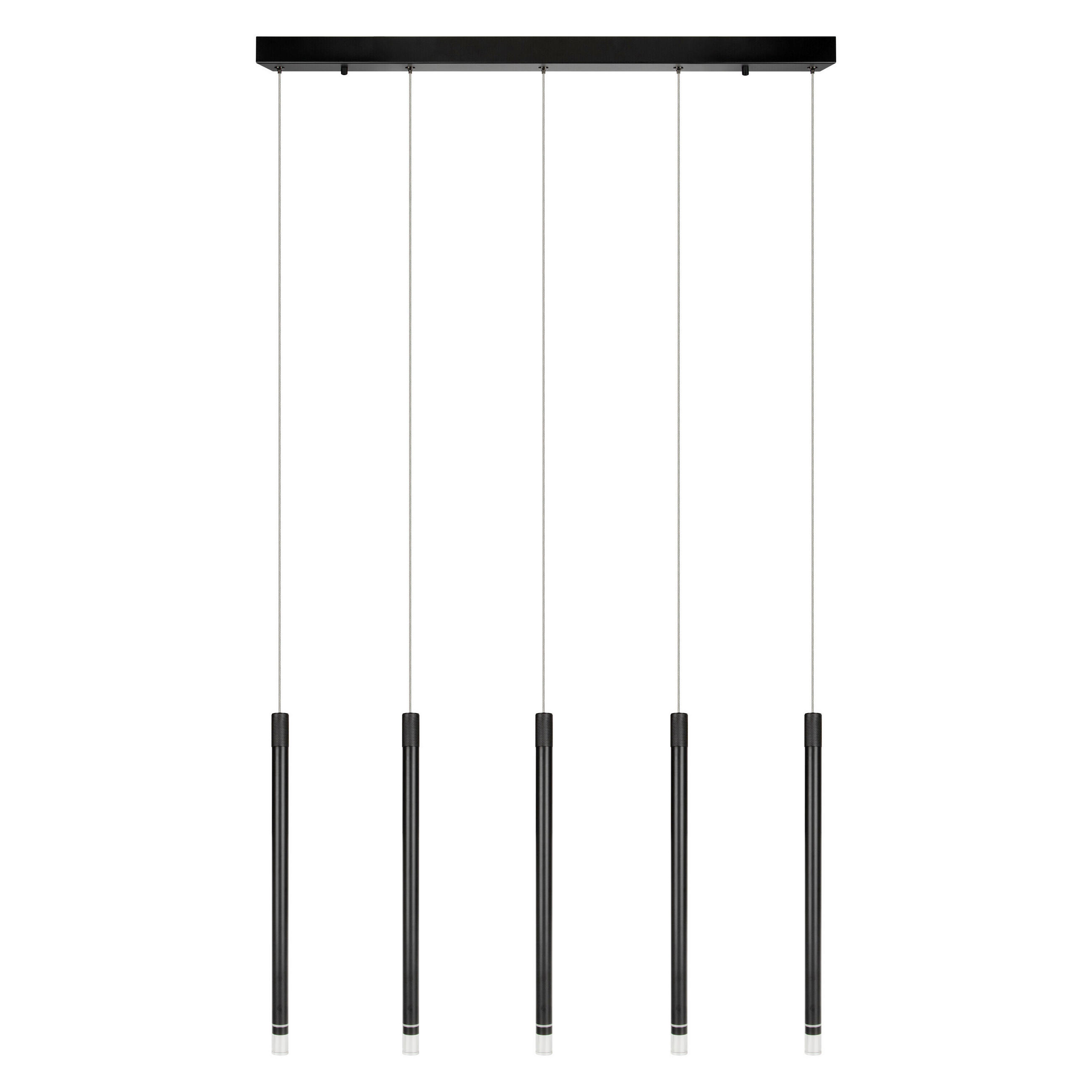 LED-PENDELLEUCHTE 85/8/150 cm  - Schwarz, Design, Kunststoff/Metall (85/8/150cm) - Osram