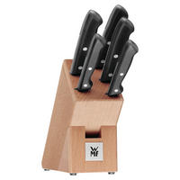 MESSERBLOCK Classic Line 6-teilig  - Schwarz/Naturfarben, KONVENTIONELL, Holz/Metall - WMF