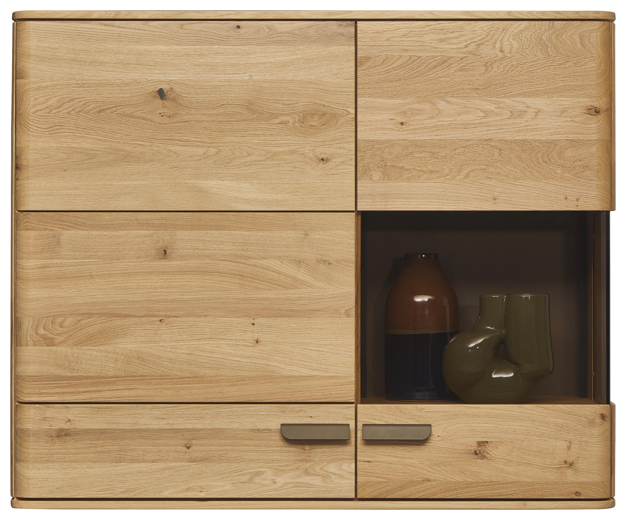 HÄNGEELEMENT Wildeiche  106,9/87,4/37,1 cm  - Wildeiche/Bronzefarben, Natur, Glas/Holz (106,9/87,4/37,1cm) - Valnatura