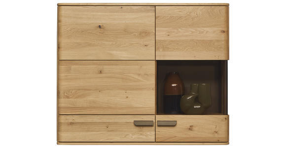 HÄNGEELEMENT Wildeiche  106,9/87,4/37,1 cm  - Wildeiche/Bronzefarben, Natur, Glas/Holz (106,9/87,4/37,1cm) - Valnatura