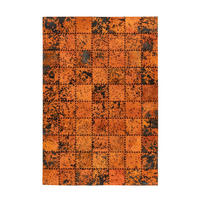 FLACHWEBETEPPICH Wohnzimmer 160/230 cm Orange rechteckig  - Orange, Basics, Leder/Textil (160/230cm) - Kayoom