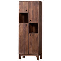 HOCHSCHRANK 75/210/45 cm  - Walnussfarben, Design, Holz (75/210/45cm) - Livetastic