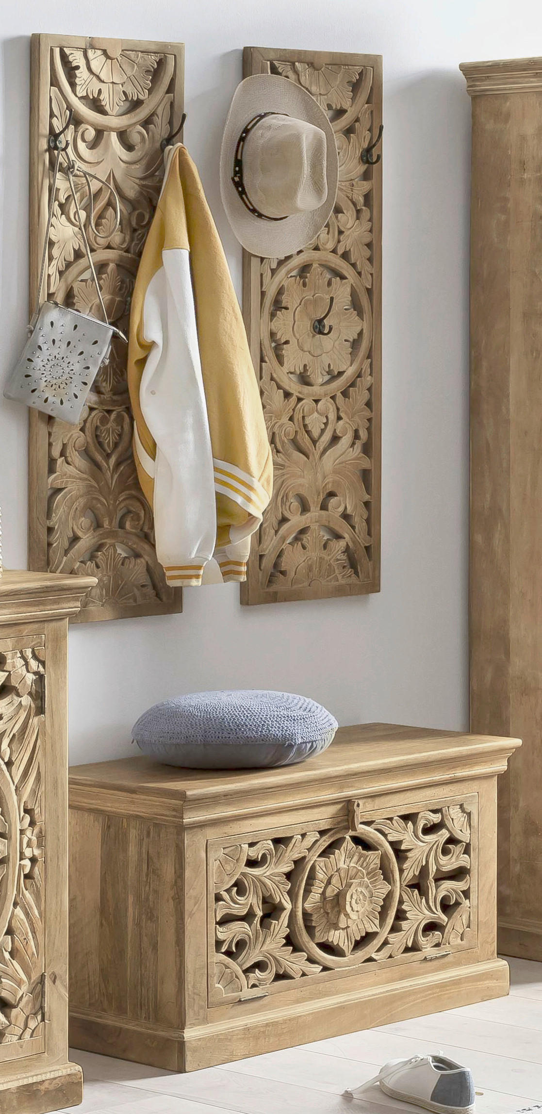 GARDEROBE 3-teilig  in 80/149/40 cm  - Naturfarben, Design, Holz (80/149/40cm) - MID.YOU