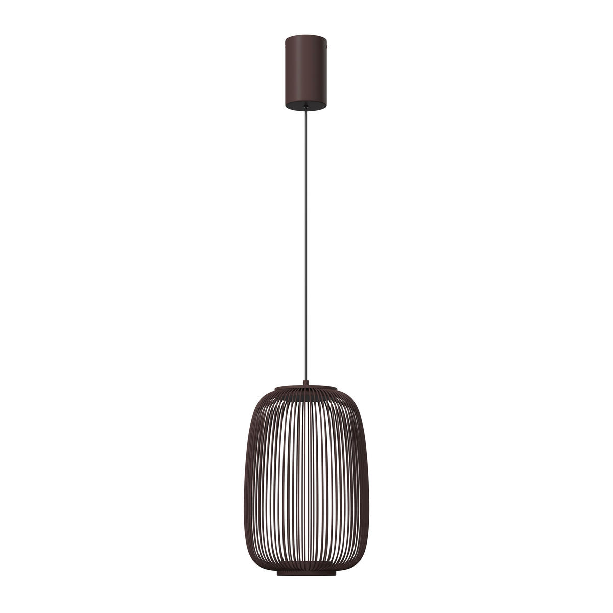 LED-HÄNGELEUCHTE Cage 22,5/50-150 cm  - Braun, Design, Kunststoff/Metall (22,5/50-150cm) - Dieter Knoll