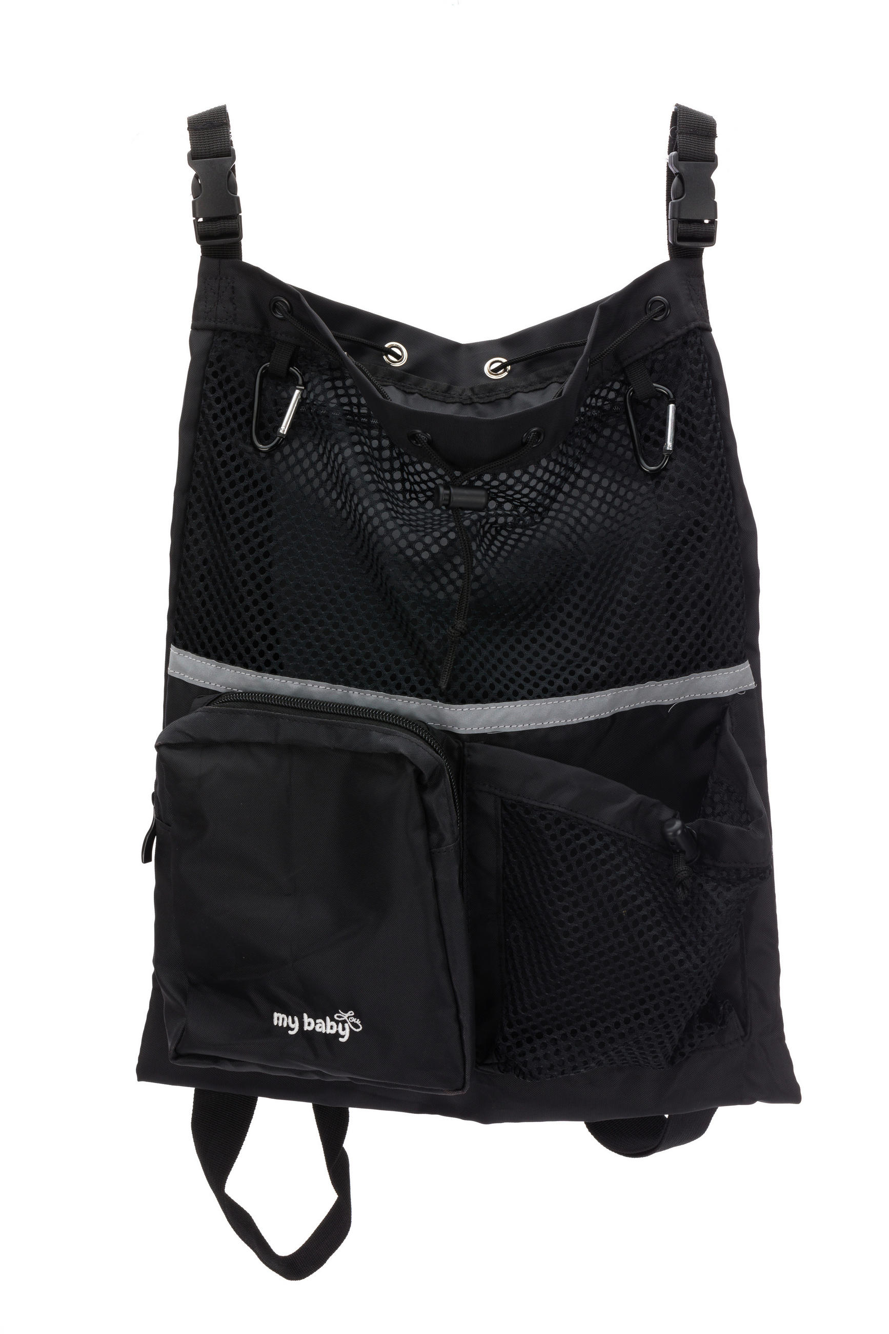 BARNVAGNSORGANIZER  - svart, Basics, textil (32/40/3cm) - My Baby Lou