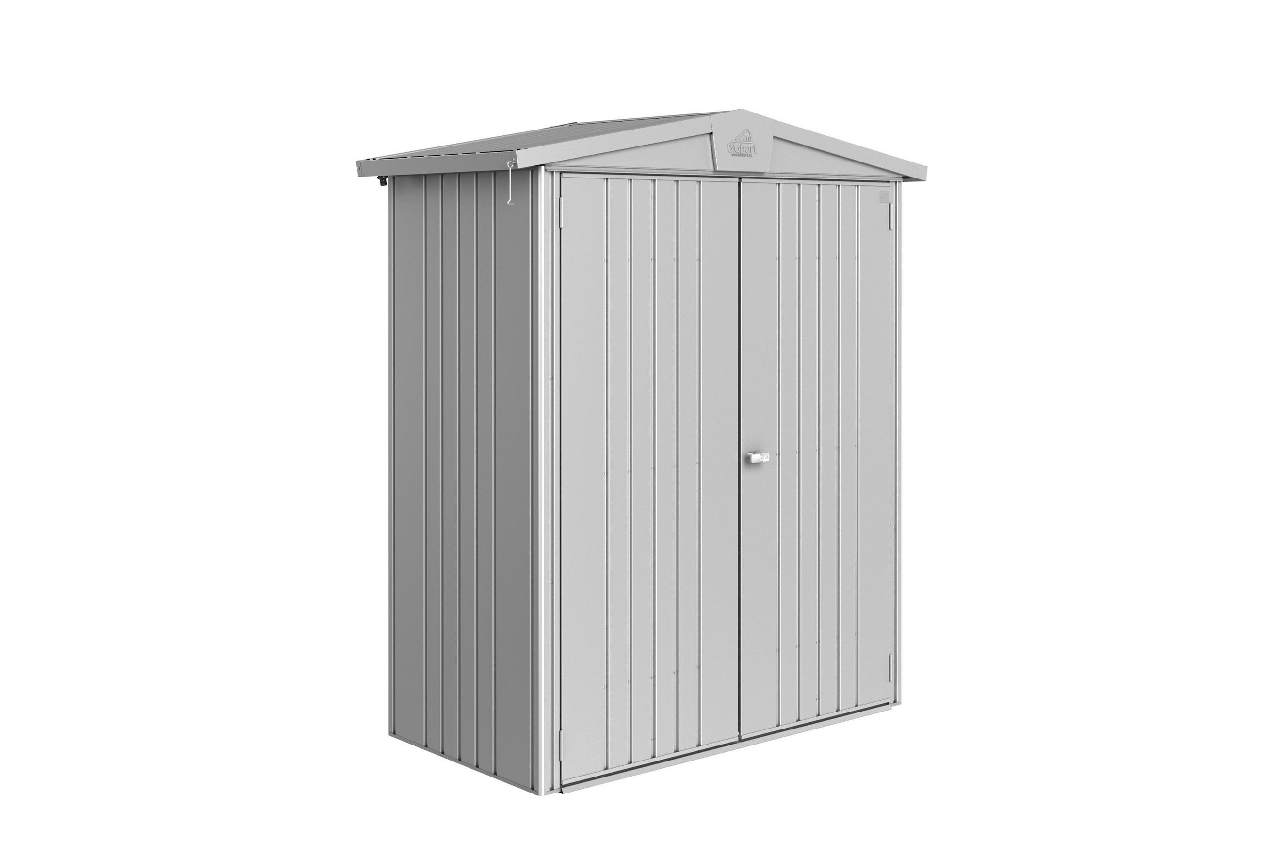 GERÄTEHAUS 172/196/84 cm  - Silberfarben, Basics, Metall (172/196/84cm) - Biohort