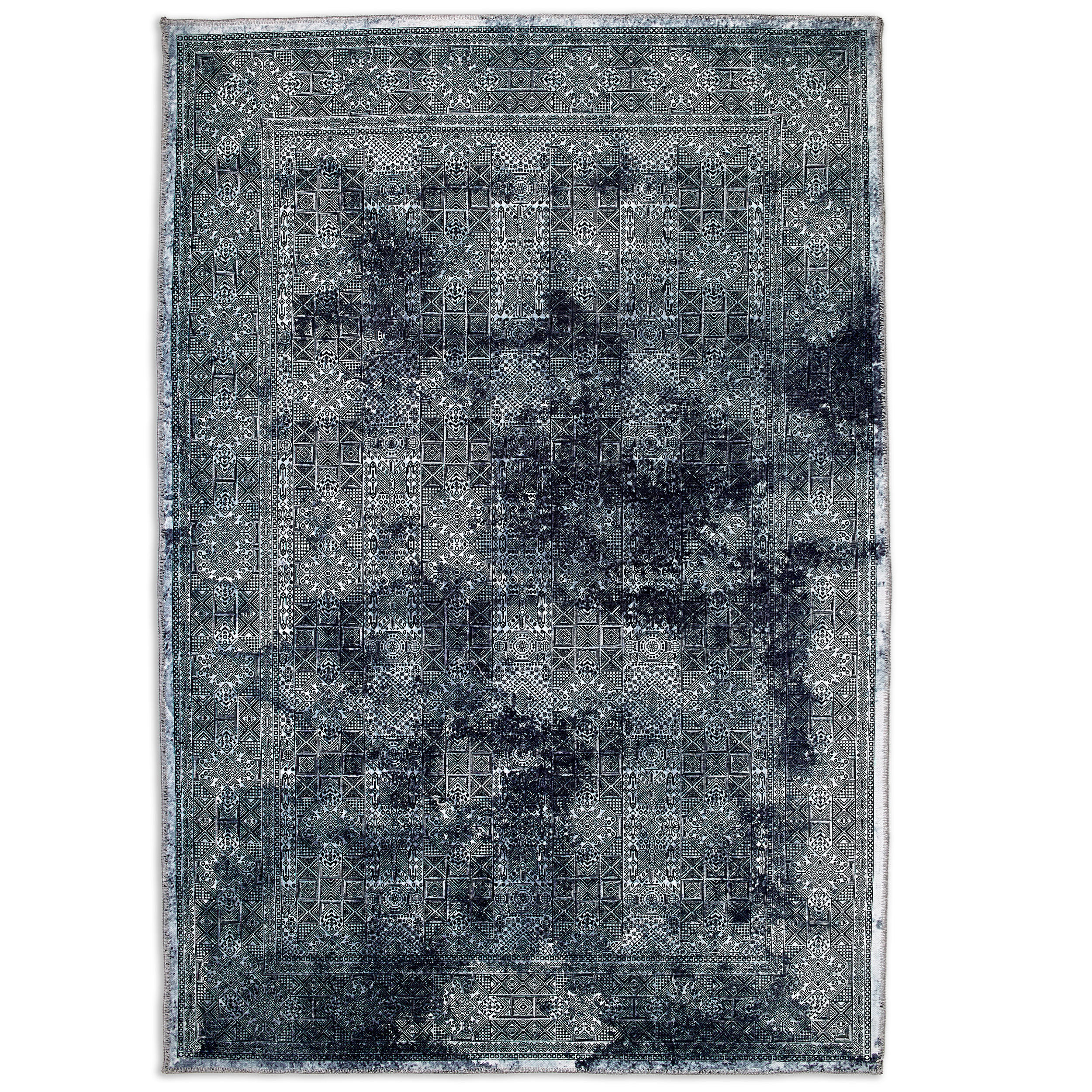 Astra Flachwebeteppich Piper Anthrazit, Schwarz 160x230 cm
