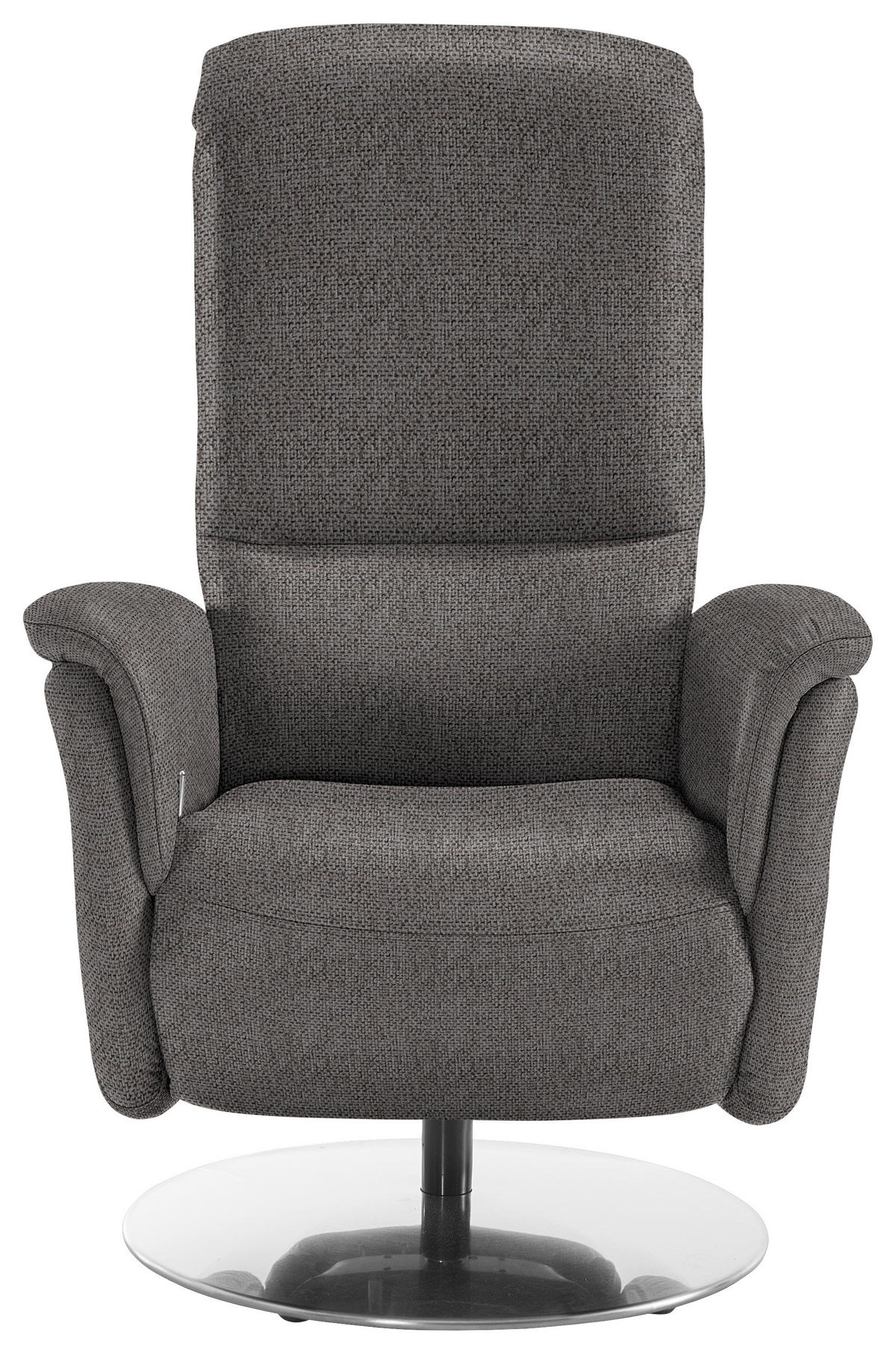 RELAXSESSEL Textil Dunkelbraun  - Edelstahlfarben/Dunkelbraun, Konventionell, Textil/Metall (79/112/94cm) - Beldomo Premium