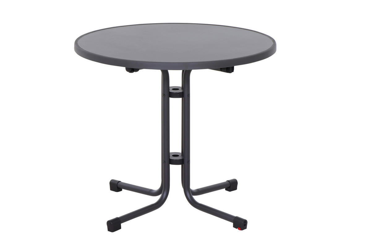 GARTENGARNITUR 3-teilig Stahl  - Gelb, Basics, Kunststoff/Metall (80/80/80cm) - Siena Garden