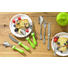 KINDERBESTECK 4-teilig - Basics, Kunststoff/Metall (22cm) - JUSTINUS