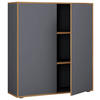 AKTENSCHRANK 100/110/33 cm  - Honigeiche/Anthrazit, Design, Holzwerkstoff (100/110/33cm) - MID.YOU
