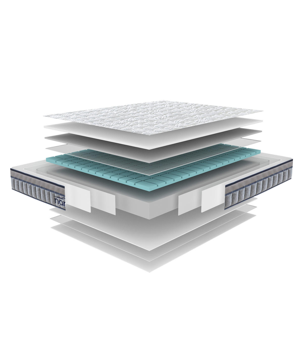 MATRAC 160/200 cm  - bézs/fehér, Basics, textil (160/200cm) - Sleeptex