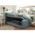 BOXSPRINGBETT 100/200 cm,  in Blau  - Blau, Basics, Holzwerkstoff/Kunststoff (100/200cm) - Xora