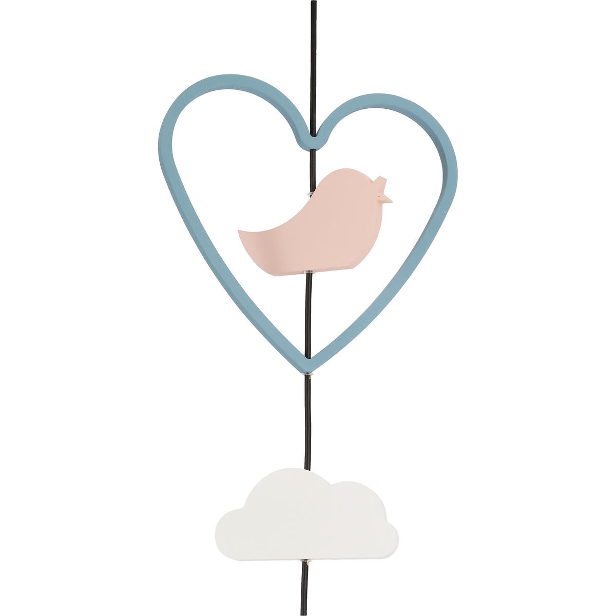 HÄNGLAMPA FÖR BARN Trio 100/36/100 cm  - multicolor, Basics, metall/trämaterial (100/36/100cm)