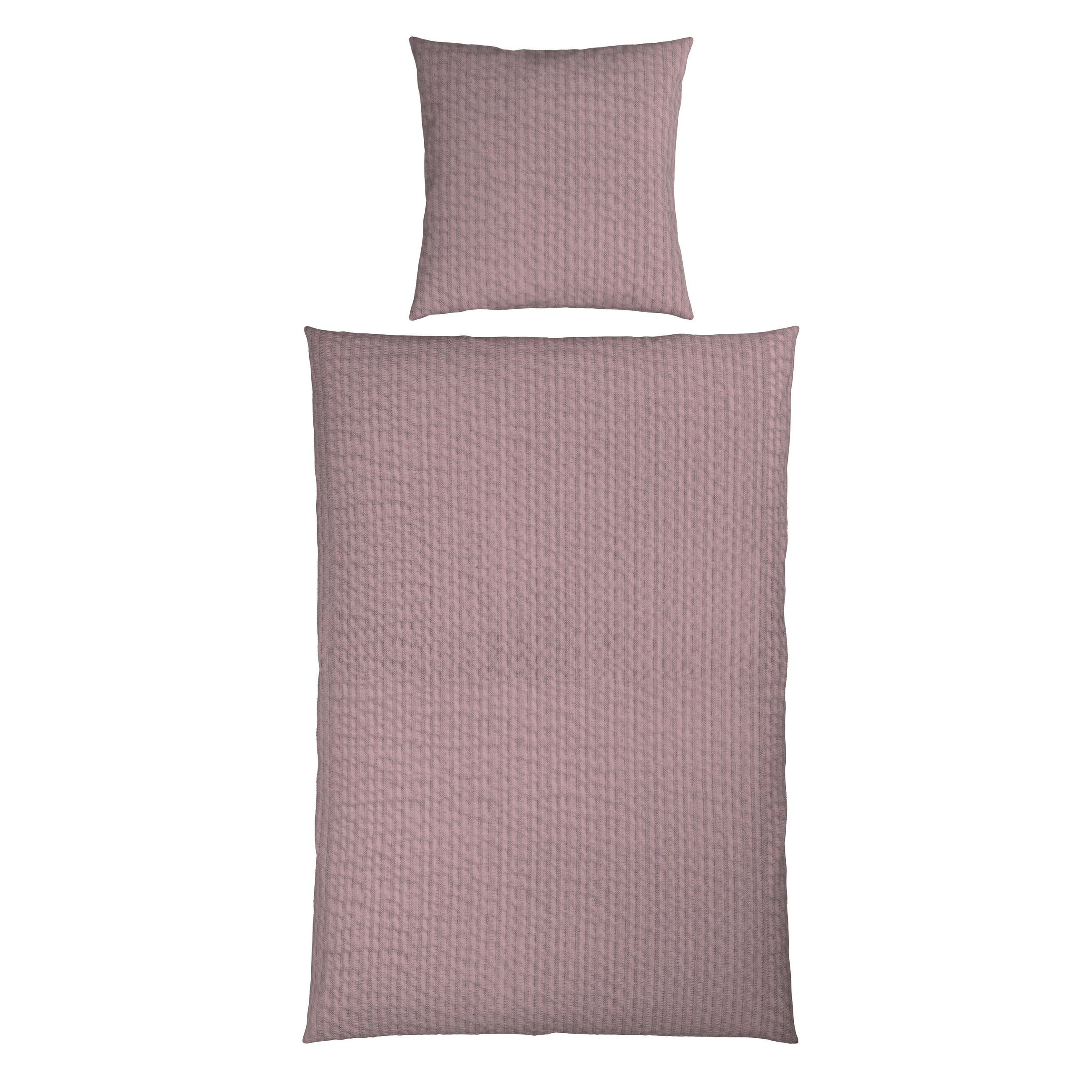 BETTWÄSCHE Seersucker 155/200 cm  - Lila, Textil (155/200cm) - Novel