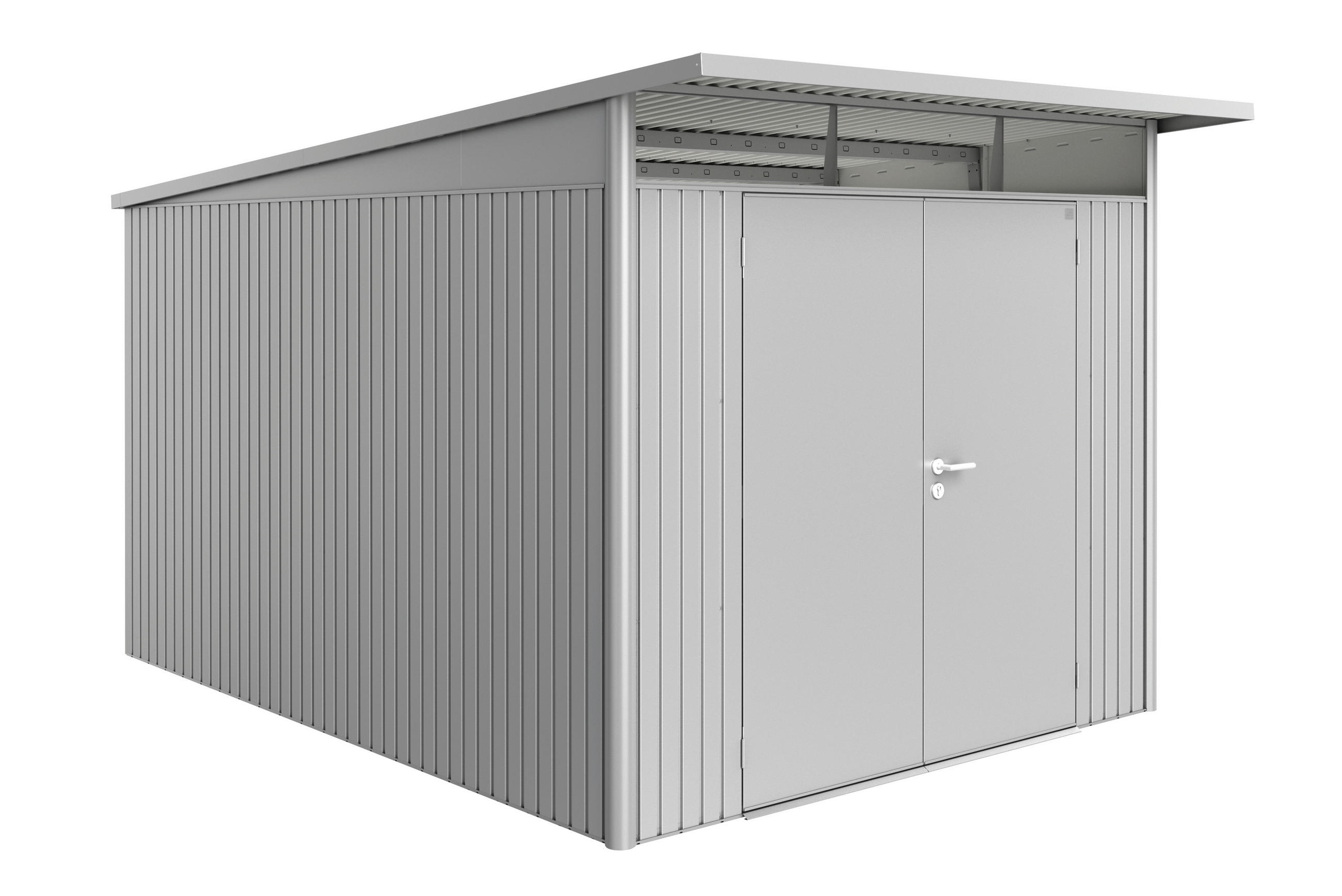 Biohort Gerätehaus Silber 260x222x380 cm