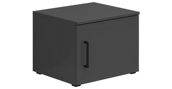 AUFSATZSCHRANK 45/35/40 cm  - Schwarz/Graphitfarben, MODERN, Holzwerkstoff/Kunststoff (45/35/40cm) - Carryhome