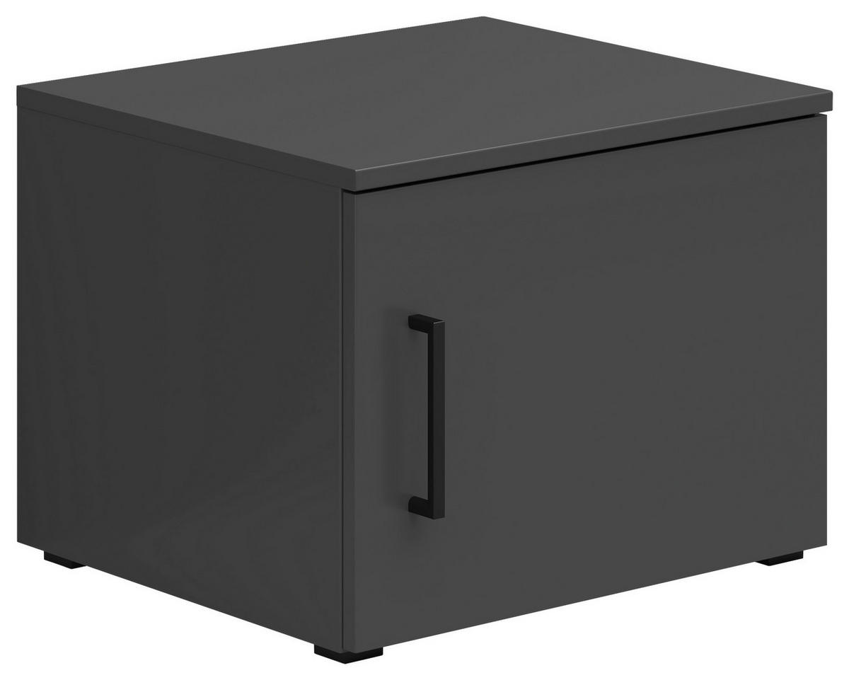 AUFSATZSCHRANK 45/35/40 cm   - Schwarz/Graphitfarben, Modern, Holzwerkstoff/Kunststoff (45/35/40cm) - Carryhome