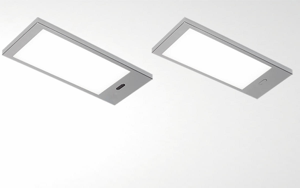 UNTERBAULEUCHTEN-SET - Edelstahlfarben, Kunststoff (7,6/18/0,8cm) - HKT