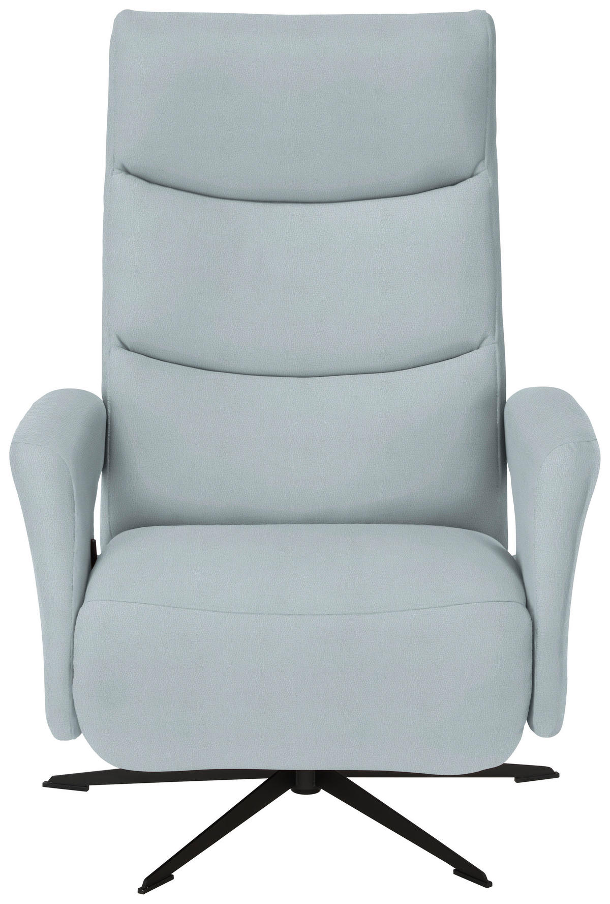 RELAXSESSEL in Textil Hellblau  - Schwarz/Hellblau, Design, Textil/Metall (75/106/89cm) - Welnova