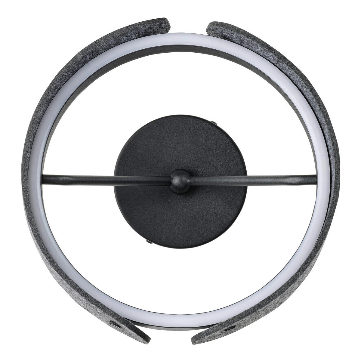 LED-WANDLEUCHTE 27,5/18,5 cm   - Dunkelgrau, Basics, Kunststoff/Textil (27,5/18,5cm) - Osram